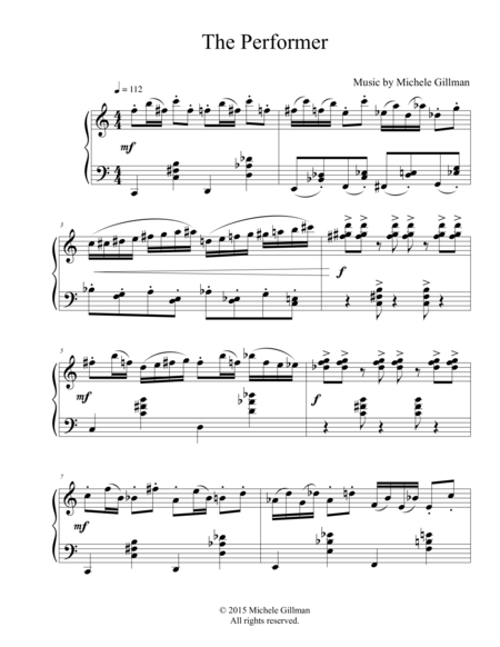 Free Sheet Music The Performer
