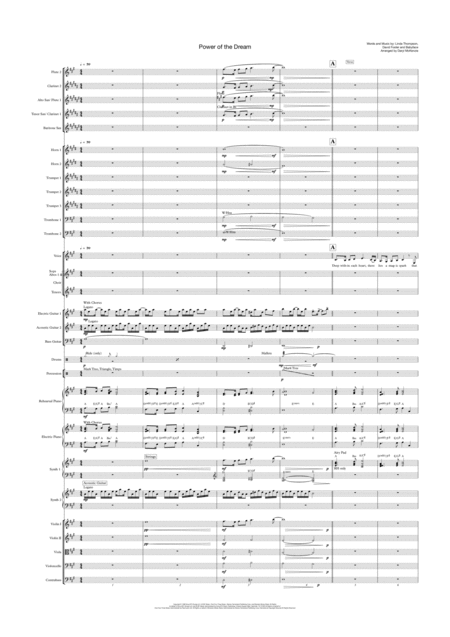 Free Sheet Music The Power Of The Dream Vocal Choir And Pops Orchestra Key Of A To B To C Major