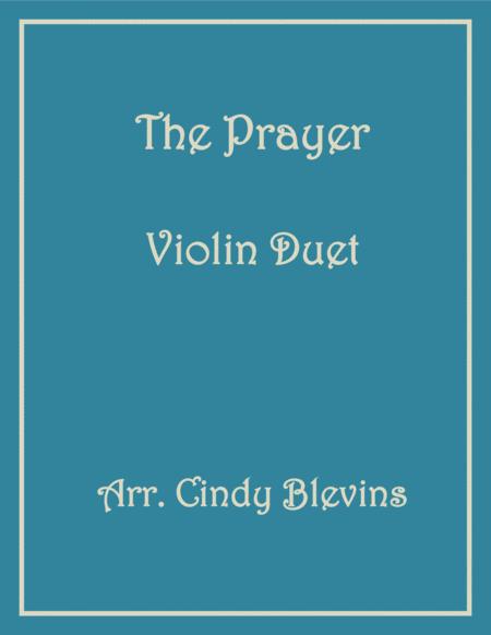 Free Sheet Music The Prayer For Violin Duet