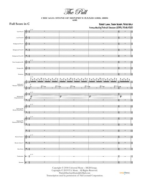 The Pull Chicago Full Score Set Of Parts Sheet Music