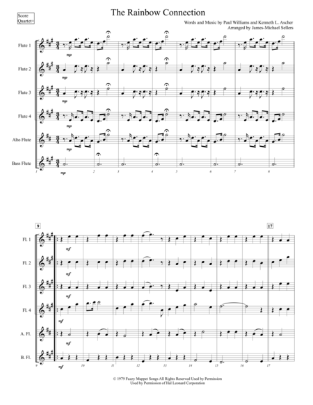 The Rainbow Connection For Expandable Flute Choir Sheet Music