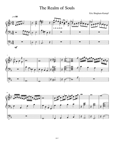 The Realm Of Souls Sheet Music