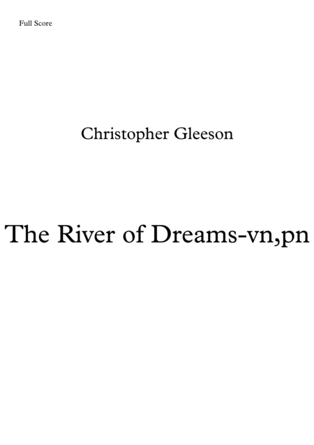 The River Of Dreams Suite Sheet Music