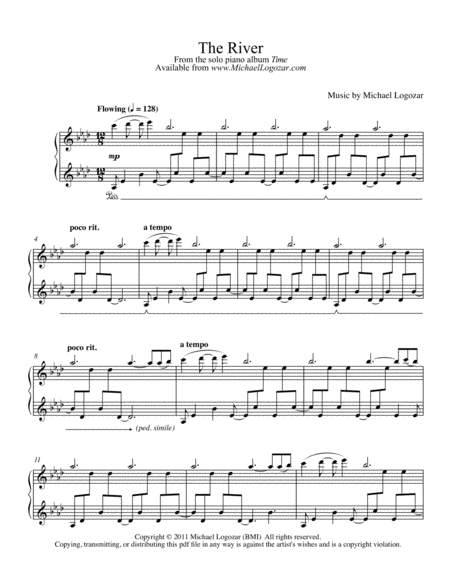 Free Sheet Music The River