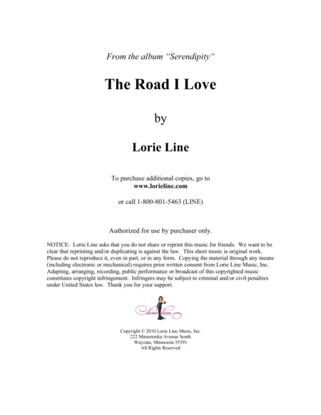 The Road I Love Sheet Music