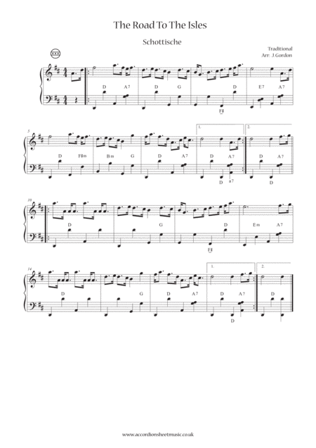 The Road To The Isles Sheet Music