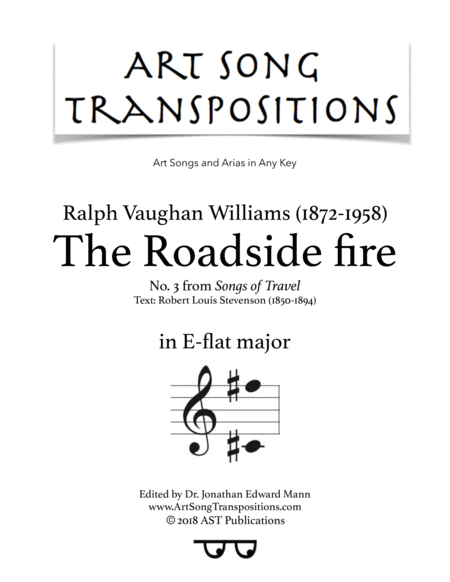 Free Sheet Music The Roadside Fire E Flat Major
