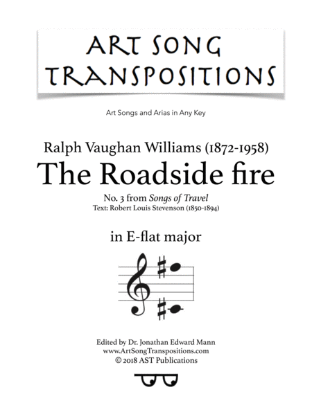 The Roadside Fire E Flat Major Sheet Music