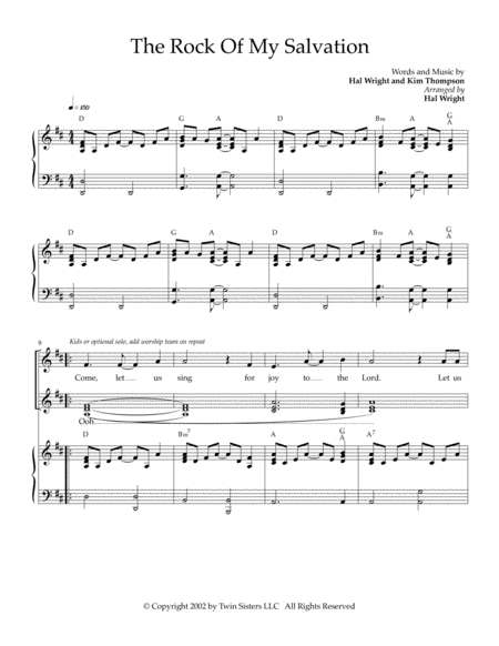 The Rock Of My Salvation Sheet Music