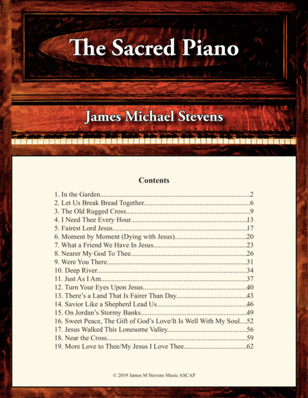 Free Sheet Music The Sacred Piano