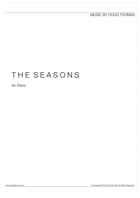 Free Sheet Music The Seasons