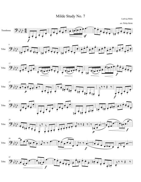 Free Sheet Music The Second In A Set Of Etudes For Bassoon Transposed For Bass Trombone