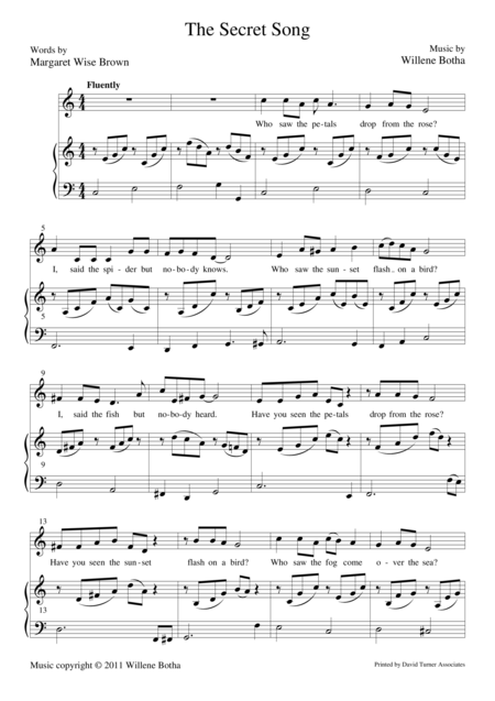 The Secret Song Sheet Music