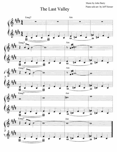 The Shrine From The Last Valley Sheet Music