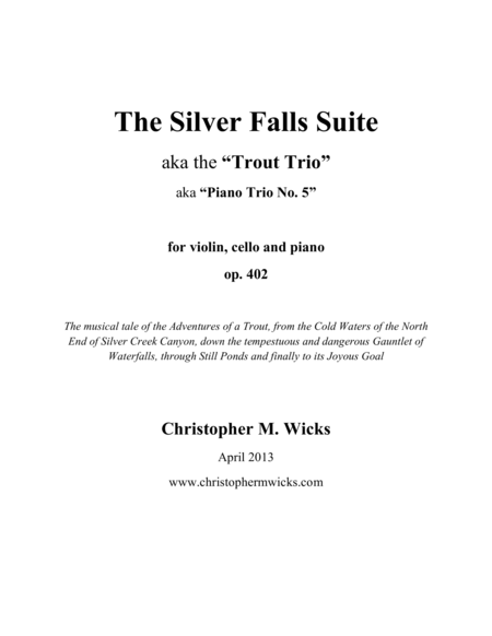 The Silver Falls Suite Sheet Music