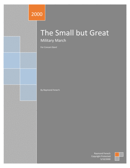 The Small But Great For Pep Band Concert Band Marching Band Sheet Music
