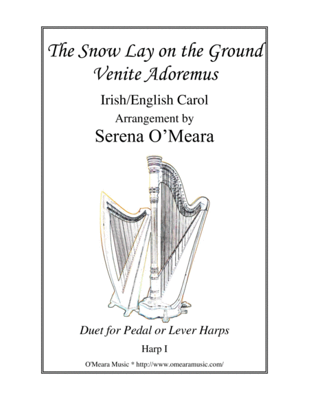 The Snow Lay On The Ground Harp I Sheet Music