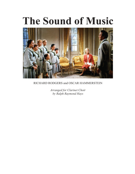 Free Sheet Music The Sound Of Music For Clarinet Choir