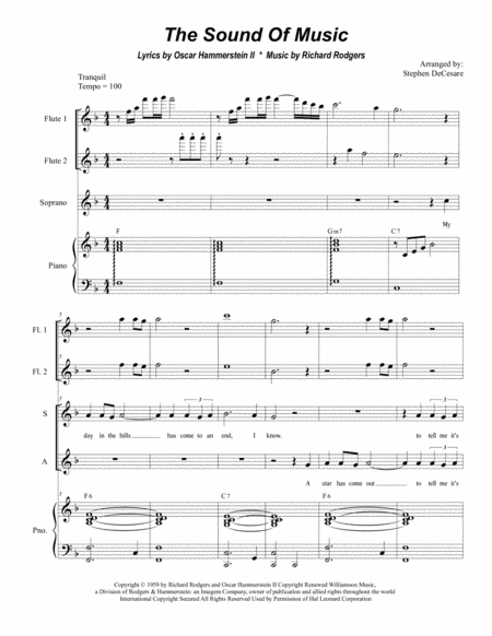 The Sound Of Music For Satb Sheet Music