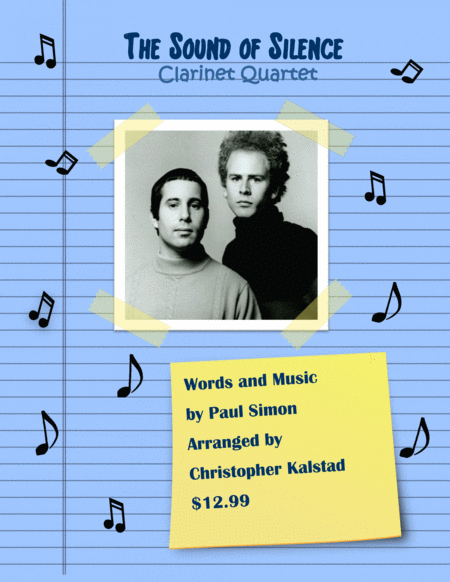 Free Sheet Music The Sound Of Silence Clarinet Quartet