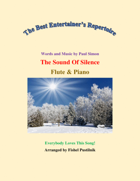 The Sound Of Silence For Flute And Piano Jazz Pop Version Sheet Music