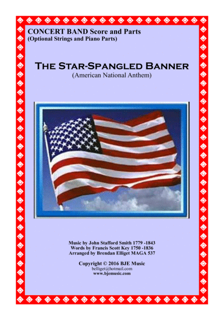 The Star Spangled Banner Concert Band With Strings Score And Parts Pdf Sheet Music