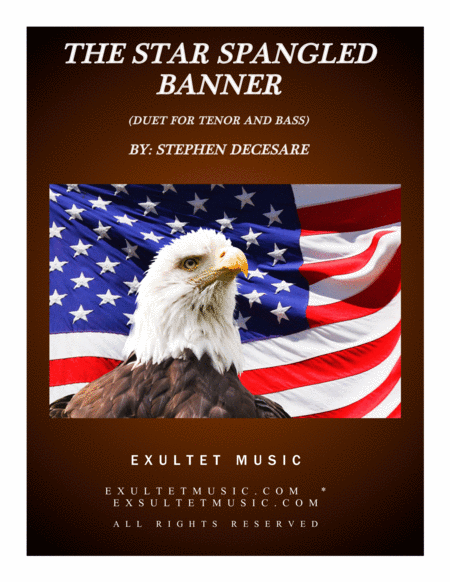 Free Sheet Music The Star Spangled Banner Duet For Tenor And Bass Solo