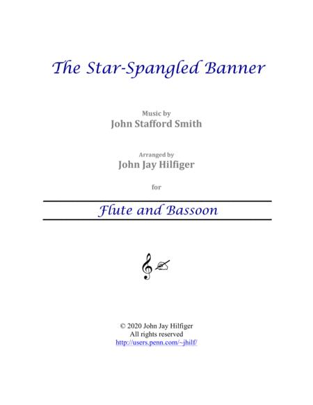 The Star Spangled Banner For Flute And Bassoon Sheet Music