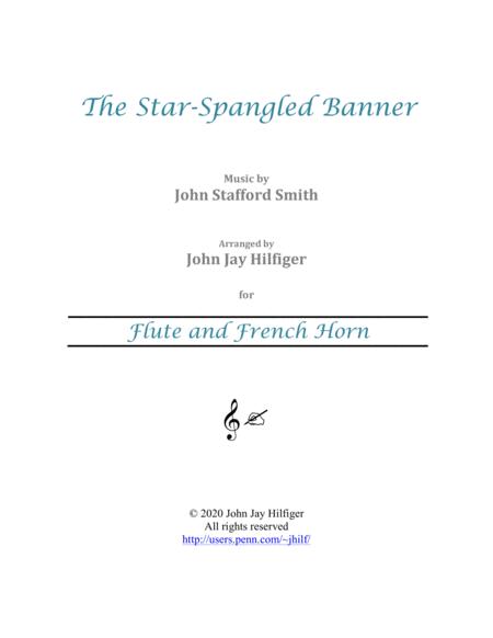 Free Sheet Music The Star Spangled Banner For Flute And French Horn