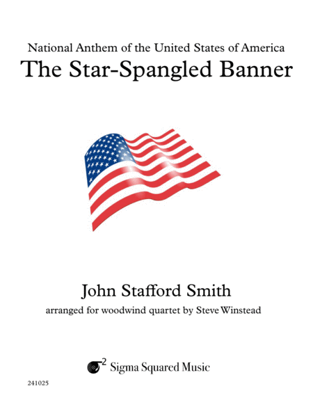 The Star Spangled Banner For Woodwind Quartet Sheet Music