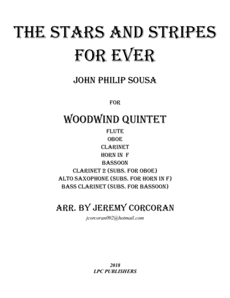 The Stars And Stripes Forever For Woodwind Quintet Sheet Music