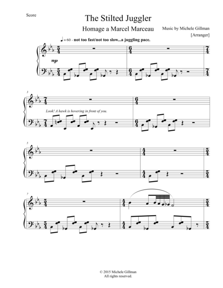 The Stilted Juggler Sheet Music