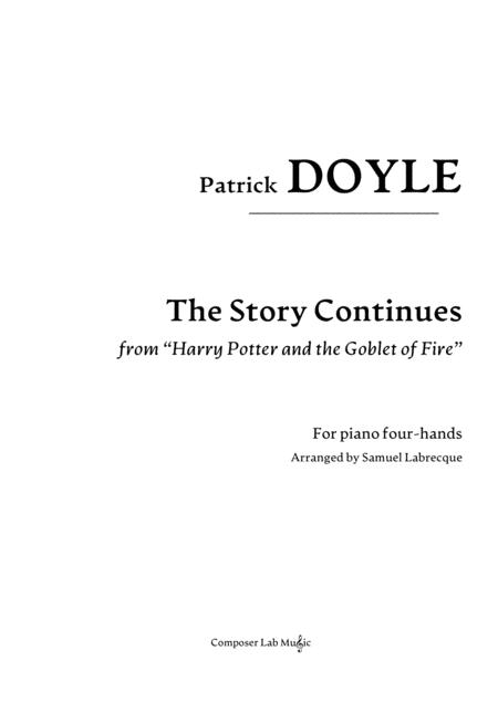 The Story Continues From Harry Potter And The Goblet Of Fire Sheet Music