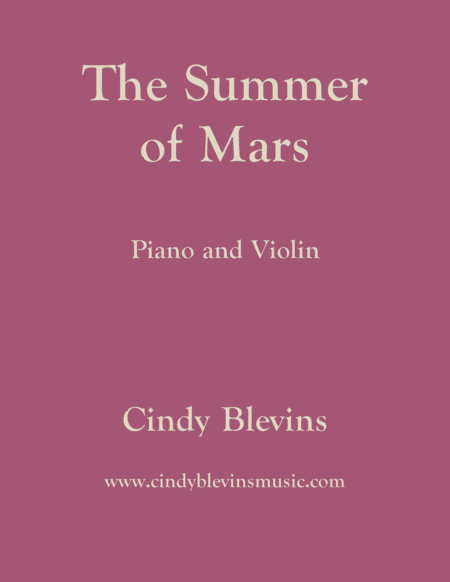 Free Sheet Music The Summer Of Mars For Piano And Violin