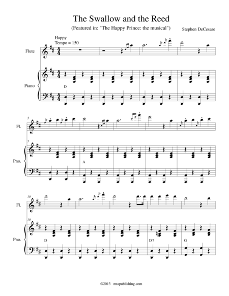 The Swallow And The Reed Sheet Music