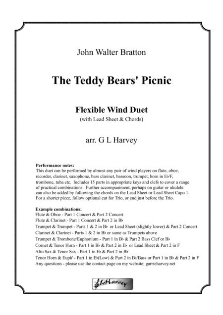 Free Sheet Music The Teddy Bears Picnic For Flexible Wind Duet