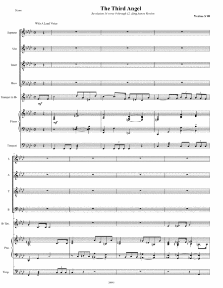 Free Sheet Music The Third Angel