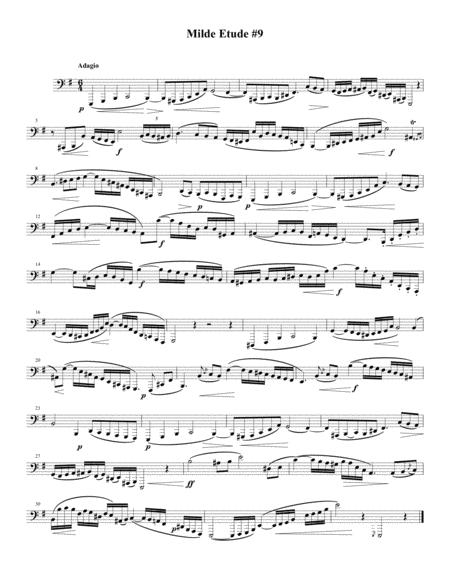 Free Sheet Music The Third In A Set Of Etudes Originally For Bassoon Arranged For Bass Trombone