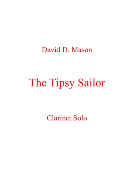 Free Sheet Music The Tipsy Sailor