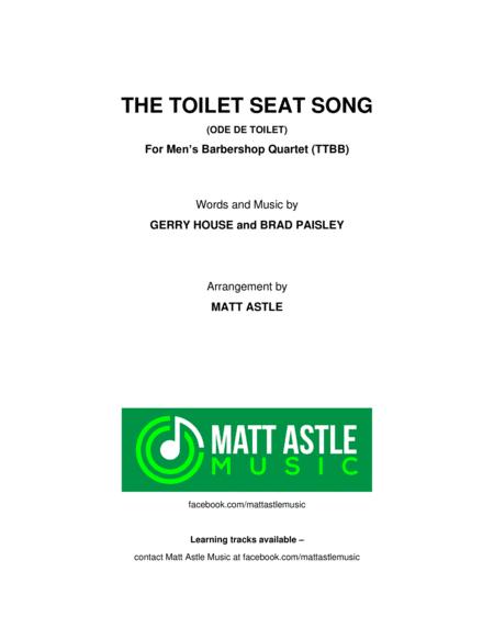 The Toilet Seat Song Men Barbershop Quartet Sheet Music