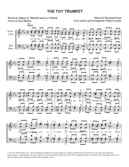 Free Sheet Music The Toy Trumpet