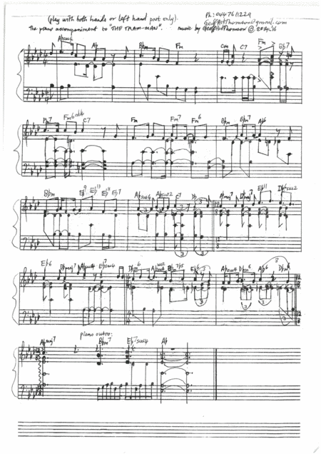 The Tram Man Sheet Music