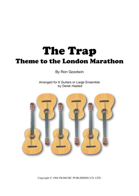 The Trap London Marathon Theme Ron Goodwin 6 Guitars Sheet Music