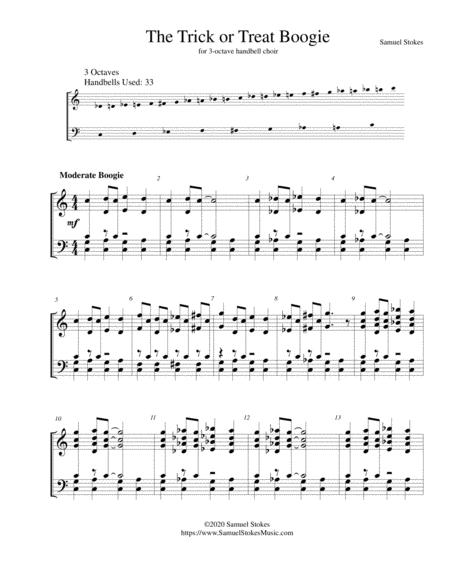 The Trick Or Treat Boogie For 3 Octave Handbell Choir Sheet Music