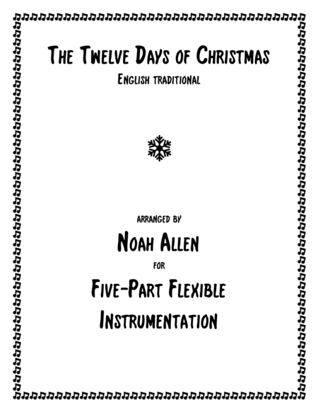 The Twelve Days Of Christmas Five Part Flexible Instrumentation Sheet Music