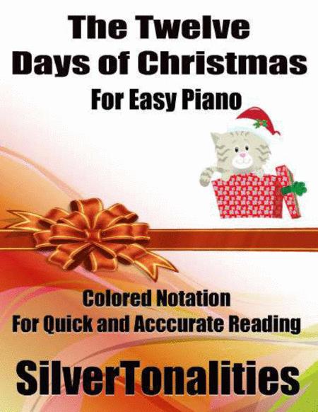 Free Sheet Music The Twelve Days Of Christmas With Colored Notes