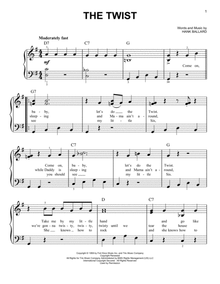 The Twist Sheet Music