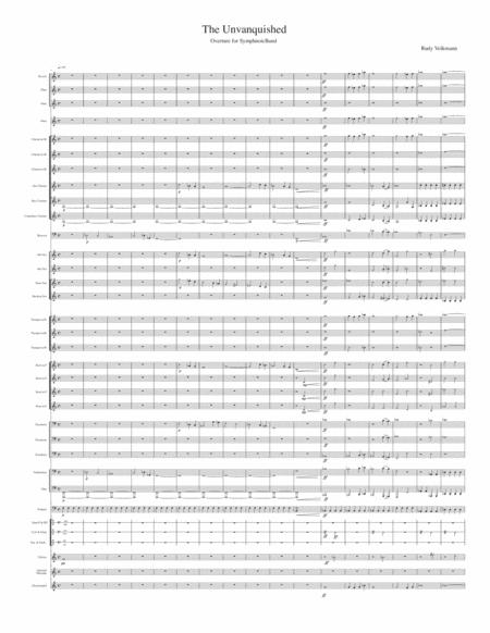 The Unvanquished Overture For Symphonic Band Sheet Music