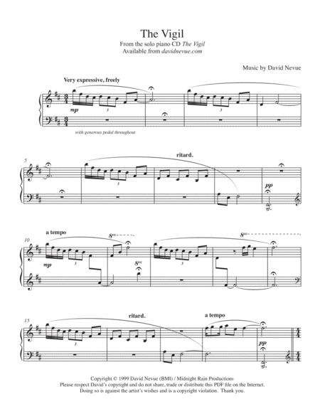 Free Sheet Music The Vigil