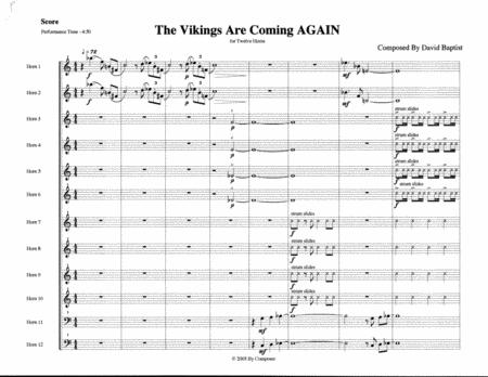 The Vikings Are Coming Again For 12 French Horns Sheet Music